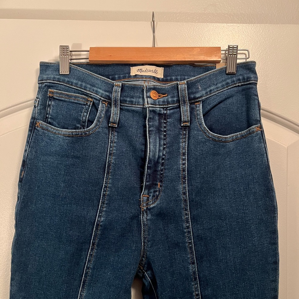 Madewell Blue High-Waisted Flare Jeans
